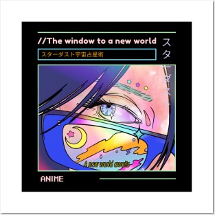 Anime the window to a new world Posters and Art